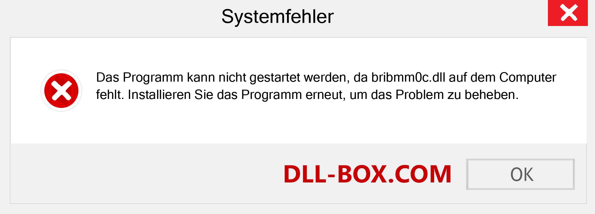 bribmm0c.dll-Datei fehlt?. Download für Windows 7, 8, 10 - Fix bribmm0c dll Missing Error unter Windows, Fotos, Bildern