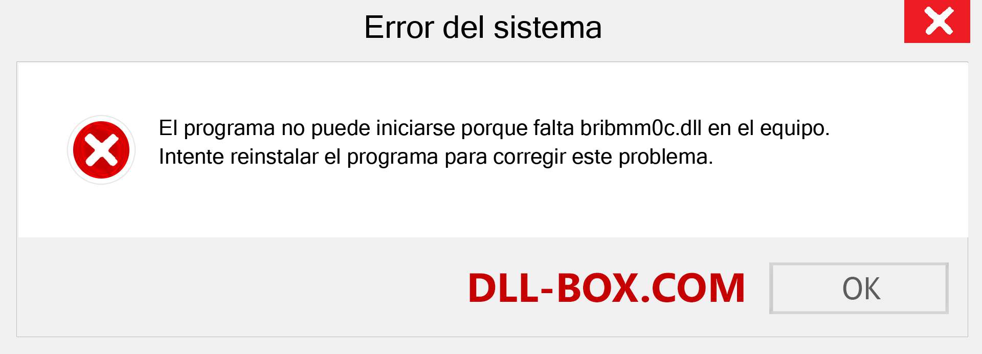 ¿Falta el archivo bribmm0c.dll ?. Descargar para Windows 7, 8, 10 - Corregir bribmm0c dll Missing Error en Windows, fotos, imágenes